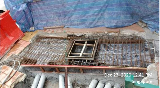 Figure 24: Laying of the Rebar slab