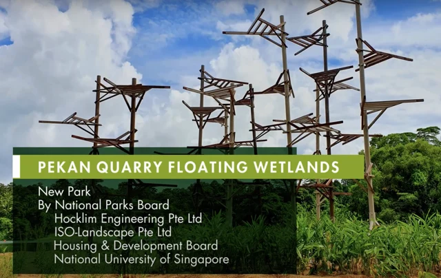 Pekan Quarry floating wetlands · LEAF recognition