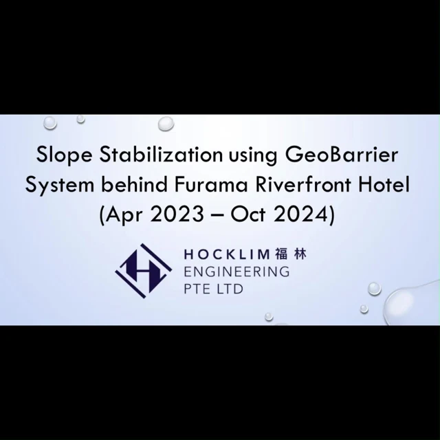 Figure 7: Time lapse of the construction of the GeoBarrier system