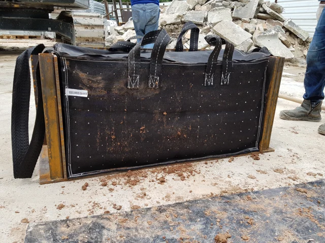 Load Test on Filled Geotextile Bags