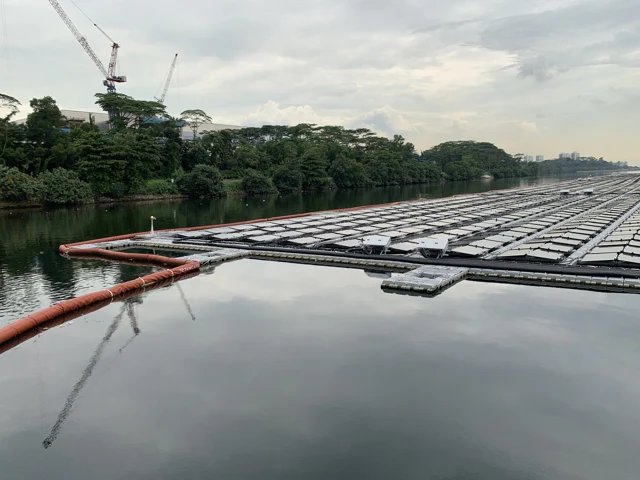 Figure 3: Debris Barrier installed along the perimeter the solar farm