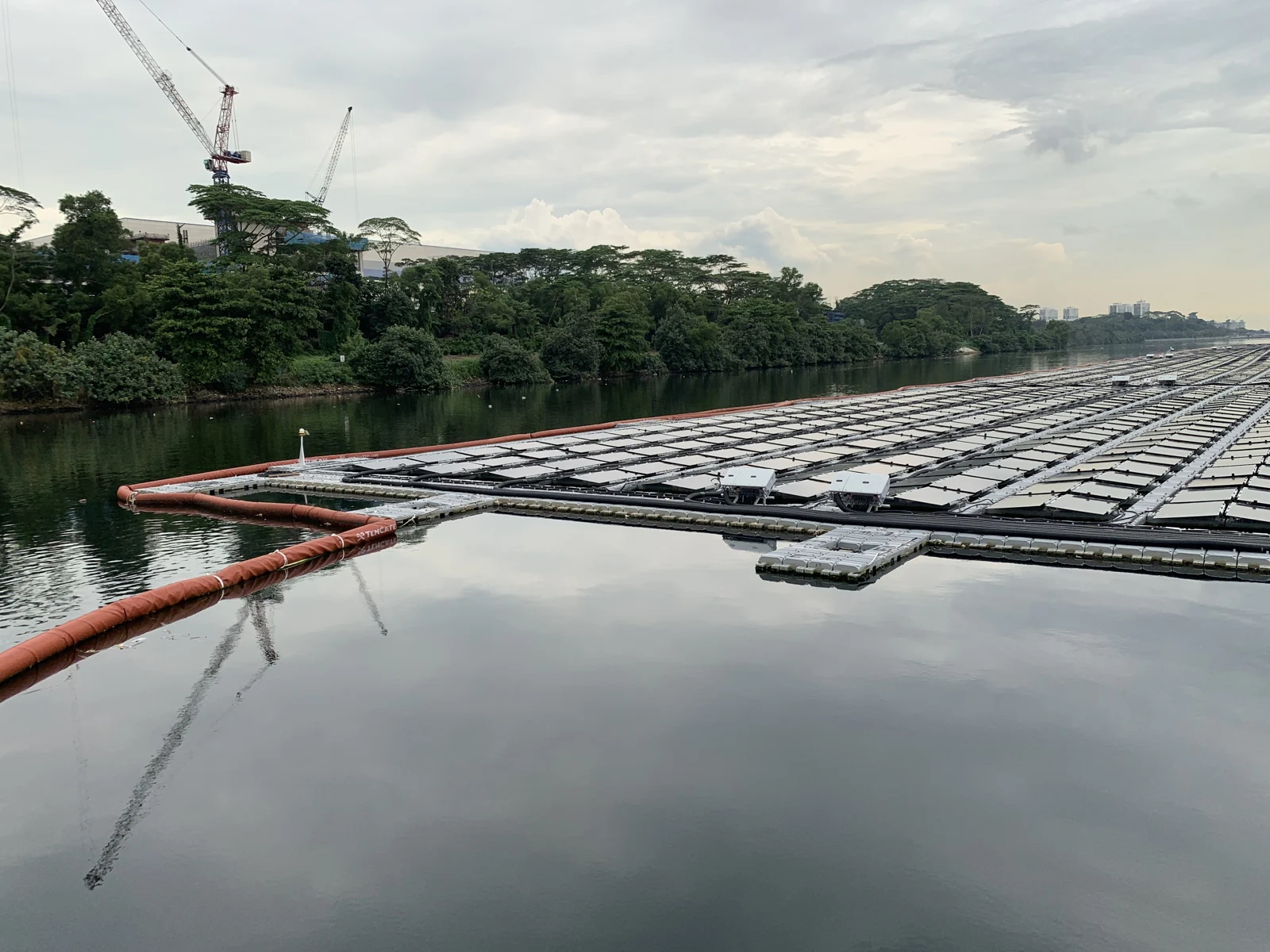 Figure 3: Debris barrier along the solar farm perimeter