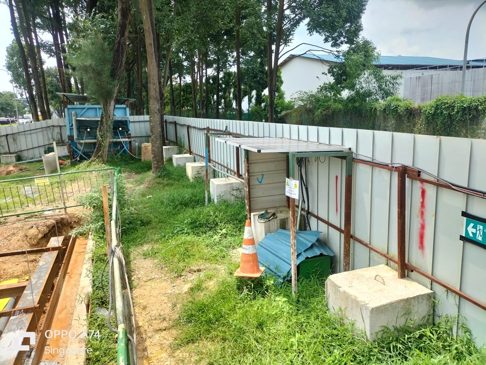 Figure 5: Solar panels supplying power to site systems