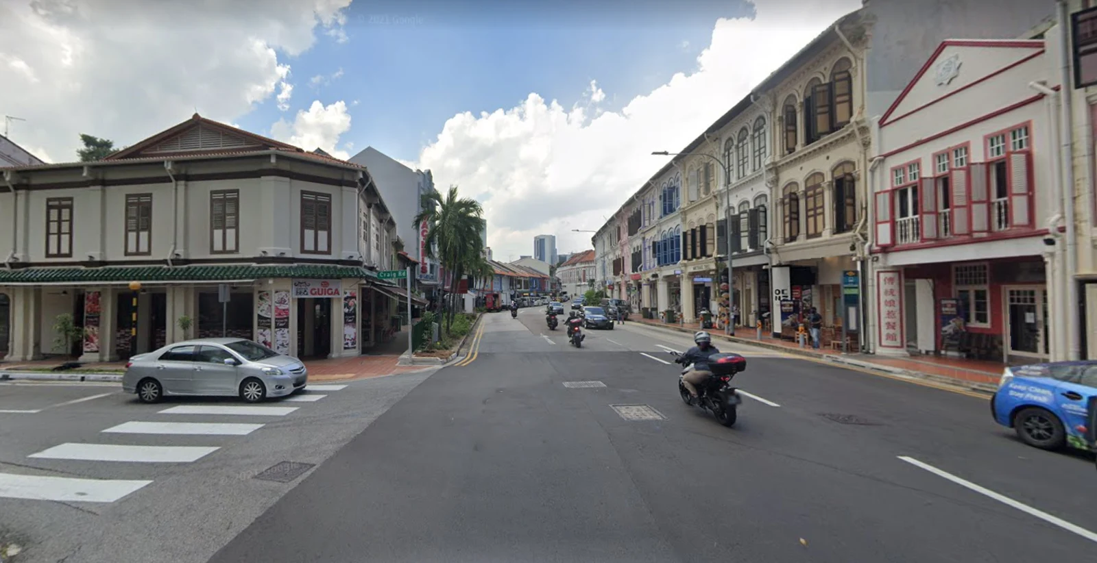 Figure 27: Steel pipes installed along Craig rd - Tanjong Pagar rd junction