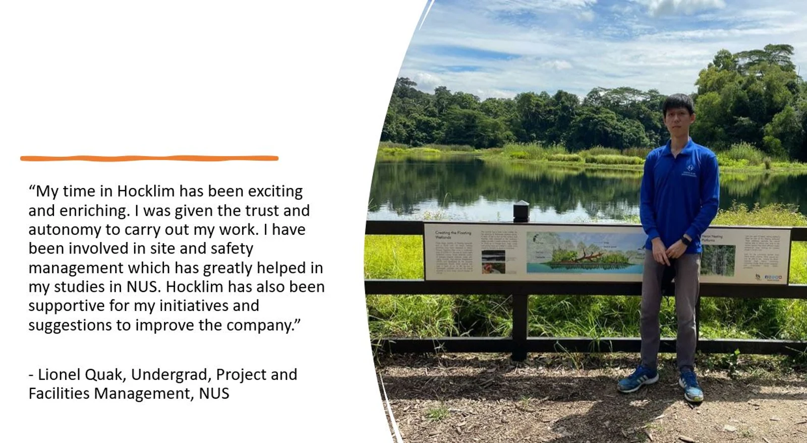 Intern testimonial · Lionel