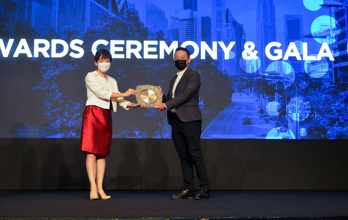 Hocklim award presentation photograph from the original company website